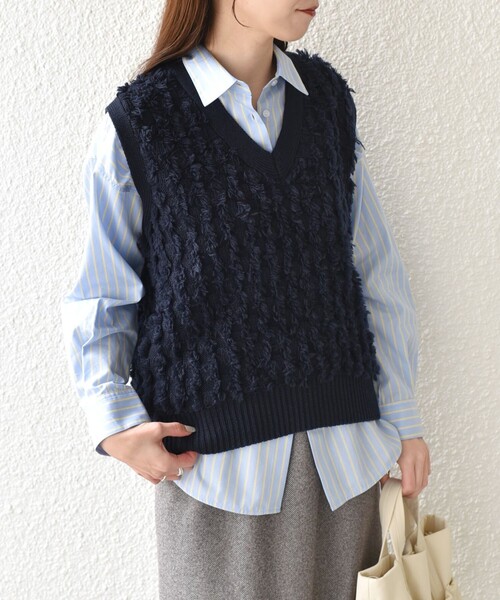 SHIPS Colors:〈手洗い可能〉フリンジ ベスト（ベスト）｜SHIPS Colors