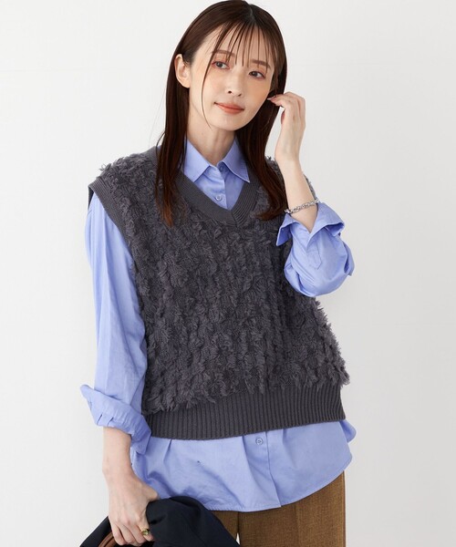 SHIPS Colors:〈手洗い可能〉フリンジ ベスト（ベスト）｜SHIPS Colors