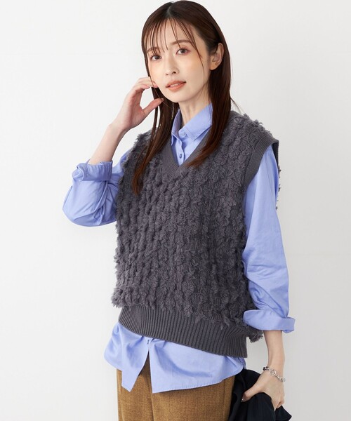 SHIPS Colors:〈手洗い可能〉フリンジ ベスト（ベスト）｜SHIPS Colors