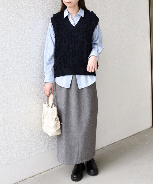 SHIPS Colors:〈手洗い可能〉フリンジ ベスト（ベスト）｜SHIPS Colors