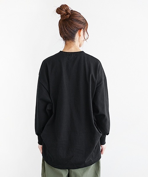 SOLAMONAT(ソラモナ)の「ペンネ天竺背中タックプルオーバー(Tシャツ/カットソー・レディース・ヘザーチャコール/杢グレー/ホワイト系その他/サンドグレー/ホワイト/ブラック/ブラウン・FREE)」の20枚目の写真