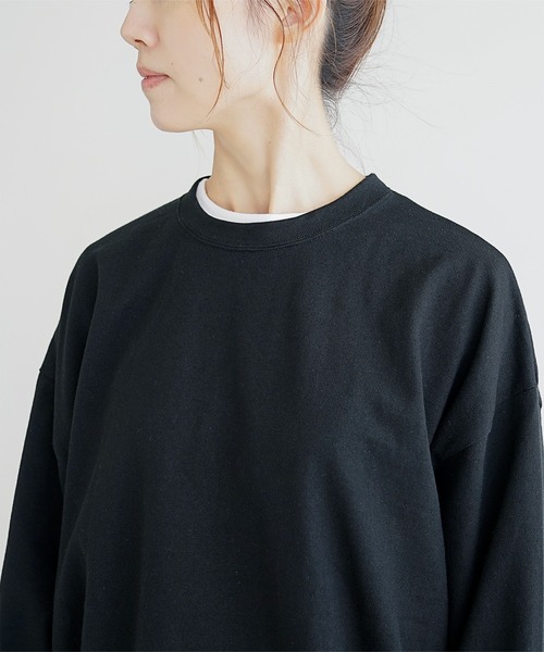 SOLAMONAT(ソラモナ)の「ペンネ天竺背中タックプルオーバー(Tシャツ/カットソー・レディース・ヘザーチャコール/杢グレー/ホワイト系その他/サンドグレー/ホワイト/ブラック/ブラウン・FREE)」の21枚目の写真