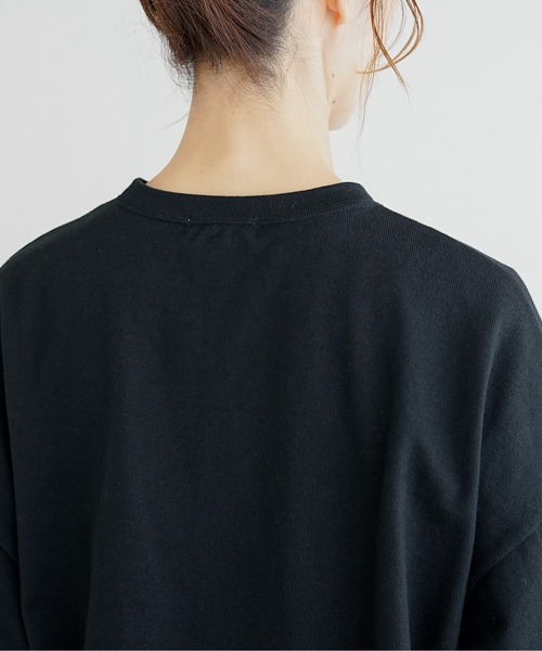 SOLAMONAT(ソラモナ)の「ペンネ天竺背中タックプルオーバー(Tシャツ/カットソー・レディース・ヘザーチャコール/杢グレー/ホワイト系その他/サンドグレー/ホワイト/ブラック/ブラウン・FREE)」の22枚目の写真