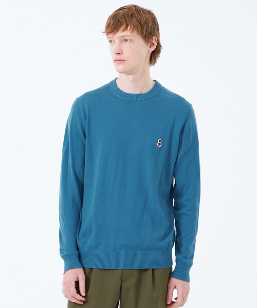 MACKINTOSH PHILOSOPHY(マッキントッシュ フィロソフィー)の「バッキンガムベア 綿ウール天竺 クルーネックプルオーバーニット(ニット/セーター・メンズ・ブルー/ダークネイビー/パープル系その他2/ベージュ系その他/オフホワイト・38/40)」の12枚目の写真