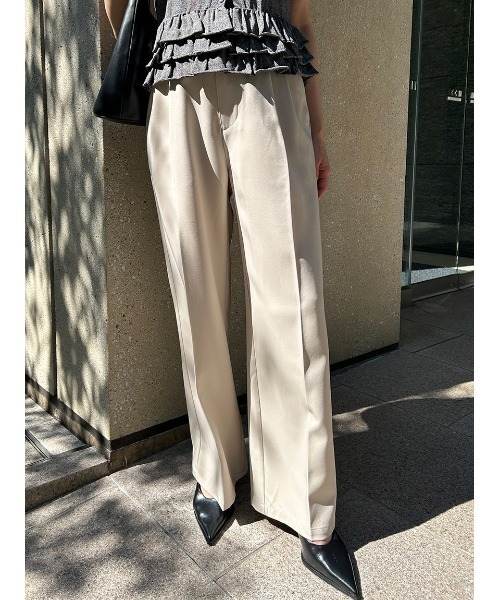 Damia ハイウエストタックパンツ（スラックス）｜Henon.（ヘノン）の