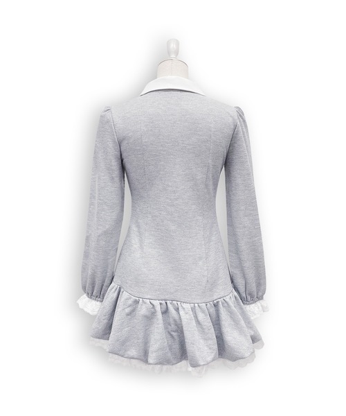 Honey Cinnamon（ハニーシナモン）の「バルーンカットワンピース（ワンピース・レディース・チェック/グレー・FREE）」の10枚目の写真