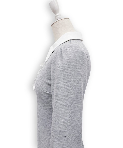 Honey Cinnamon（ハニーシナモン）の「バルーンカットワンピース（ワンピース・レディース・チェック/グレー・FREE）」の12枚目の写真