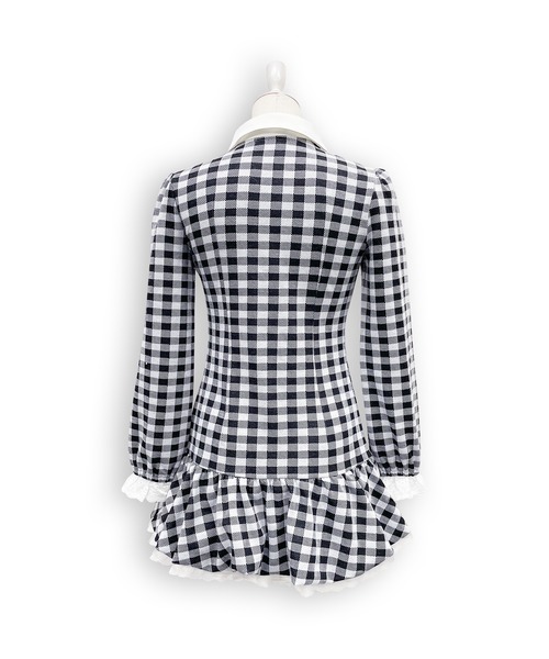 Honey Cinnamon（ハニーシナモン）の「バルーンカットワンピース（ワンピース・レディース・チェック/グレー・FREE）」の15枚目の写真