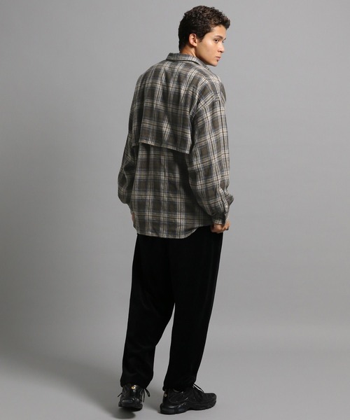 GEORGE'S（ジョージズ）の「BIGネルチェックシャツ（シャツ/ブラウス・メンズ・オフホワイト/ブルー系その他・MEDIUM/LARGE）」の7枚目の写真