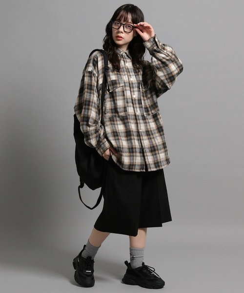 GEORGE'S（ジョージズ）の「BIGネルチェックシャツ（シャツ/ブラウス・メンズ・オフホワイト/ブルー系その他・MEDIUM/LARGE）」の13枚目の写真