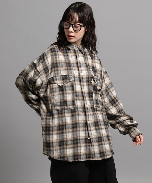 GEORGE'S（ジョージズ）の「BIGネルチェックシャツ（シャツ/ブラウス・メンズ・オフホワイト/ブルー系その他・MEDIUM/LARGE）」の18枚目の写真