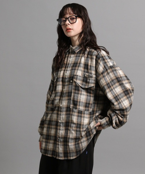 GEORGE'S（ジョージズ）の「BIGネルチェックシャツ（シャツ/ブラウス・メンズ・オフホワイト/ブルー系その他・MEDIUM/LARGE）」の20枚目の写真