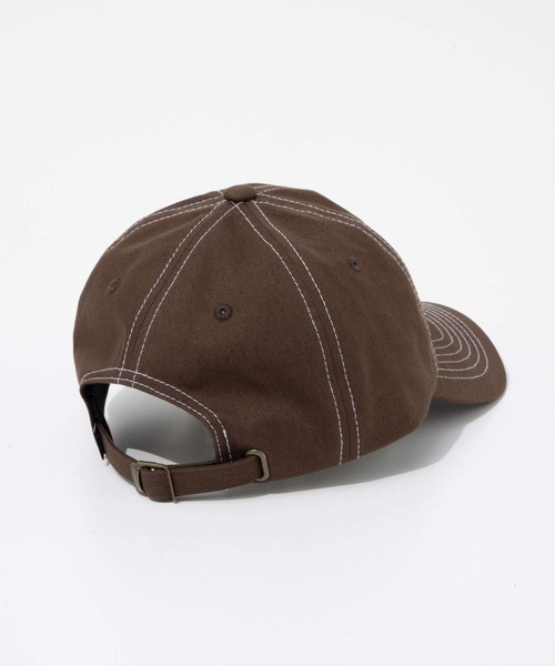 HUF(ハフ)の「HUF ARCH LOGO 6 PANEL CV HAT ハフ アーチ ロゴ キャップ(キャップ・メンズ・ブラウン系1/ブラック・FREE)」の7枚目の写真