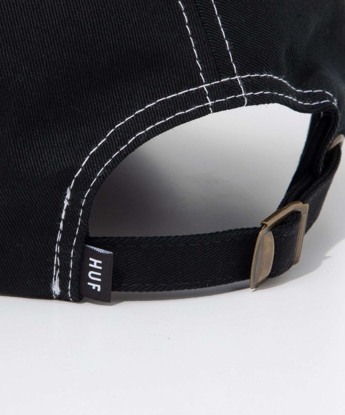 HUF(ハフ)の「HUF ARCH LOGO 6 PANEL CV HAT ハフ アーチ ロゴ キャップ(キャップ・メンズ・ブラウン系1/ブラック・FREE)」の11枚目の写真