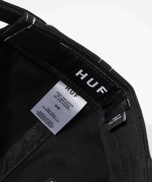 HUF(ハフ)の「HUF ARCH LOGO 6 PANEL CV HAT ハフ アーチ ロゴ キャップ(キャップ・メンズ・ブラウン系1/ブラック・FREE)」の12枚目の写真