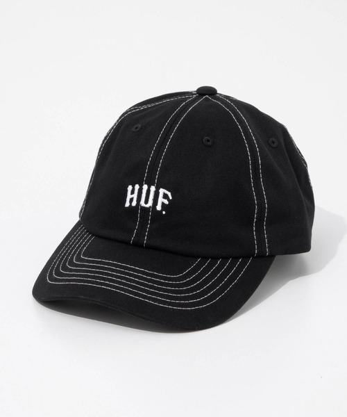 HUF(ハフ)の「HUF ARCH LOGO 6 PANEL CV HAT ハフ アーチ ロゴ キャップ(キャップ・メンズ・ブラウン系1/ブラック・FREE)」の14枚目の写真