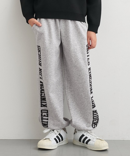セール】キッズ ロゴラインスウェットジョガーパンツ（スウェット