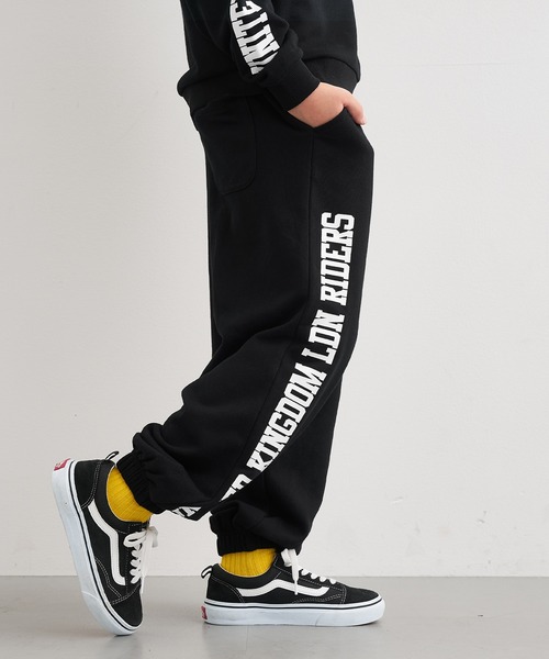 coca（coca）（コカ）の「キッズ ロゴラインスウェットジョガーパンツ（スウェットパンツ・キッズ・ライトグレー/ブラック・150/120/140/130）」の2枚目の写真