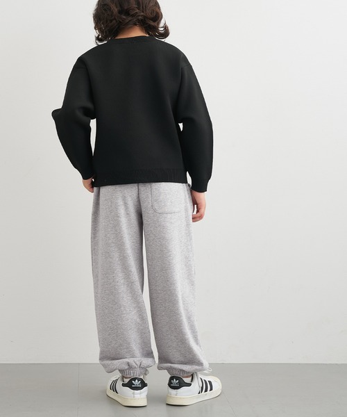 coca（coca）（コカ）の「キッズ ロゴラインスウェットジョガーパンツ（スウェットパンツ・キッズ・ライトグレー/ブラック・150/120/140/130）」の5枚目の写真