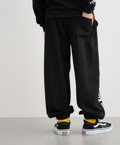 coca（coca）（コカ）の「キッズ ロゴラインスウェットジョガーパンツ（スウェットパンツ・キッズ・ライトグレー/ブラック・150/120/140/130）」の11枚目の写真