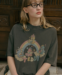 CPGN STUDIO（コンパーニョ）の「RAIN TEDDY Pigment Short Sleeve T-Shirt Smoke Black（Tシャツ/カットソー・メンズ）」