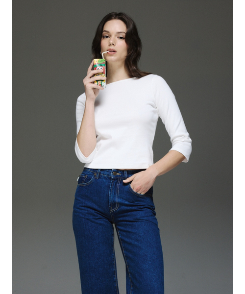 GLOWNY（グロウニ―）の「THE HANNAH JEANS (MID BLUE)（デニムパンツ・レディース・その他・X-SMALL/SMALL/LARGE/MEDIUM）」の3枚目の写真