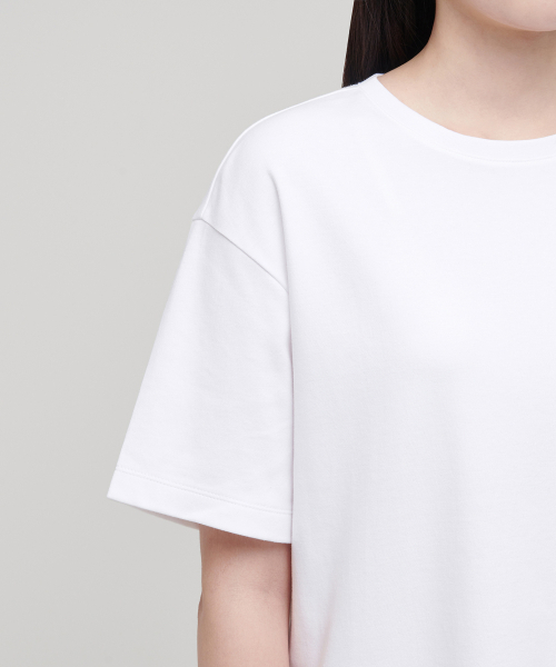 MUSINSA STANDARD WOMAN（ムシンサスタンダードウーマン）の「ウィメンズクルーネックTシャツワンピース[ホワイト]（ワンピース・レディース・その他・SMALL/MEDIUM/LARGE/X-SMALL）」の5枚目の写真