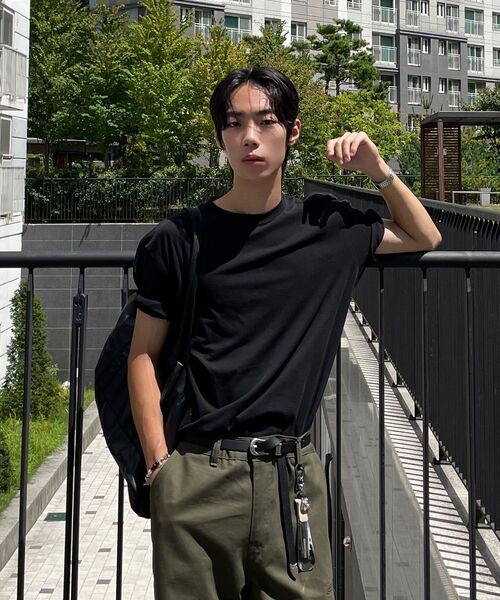 TOFFEE（トフィー）の「ベーシックハーフクロップTシャツ（ブラック）（Tシャツ/カットソー・メンズ・その他・SMALL/MEDIUM/LARGE/X-LARGE）」の11枚目の写真