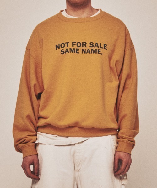 link lot(リンクロット)の「NOT FOR SALE SWEATSHIRT / フロントロゴスウェットシャツ(スウェット・レディース・サックスブルー/イエロー/ネイビー・F)」の21枚目の写真