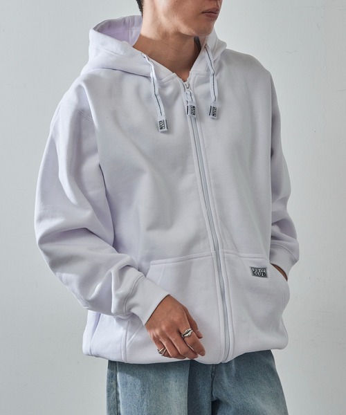 PRO CLUB （プロクラブ）の「【PRO CLUB】13oz Heavyweight Hull Zip Fleece Hoodie 13オンス ヘビーウェイト フルジップパーカー ジップアップ オーバーサイズ ビッグシルエット 裏起毛 PCB143 UNTR（パーカー・メンズ・グレー/ブラック/ネイビー/ホワイト/チャコールグレー/カモフラージュ・L/M/XL）」の2枚目の写真