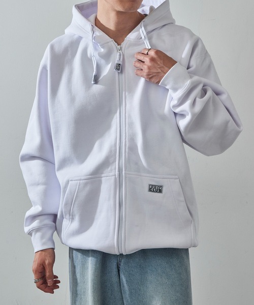 PRO CLUB （プロクラブ）の「【PRO CLUB】13oz Heavyweight Hull Zip Fleece Hoodie 13オンス ヘビーウェイト フルジップパーカー ジップアップ オーバーサイズ ビッグシルエット 裏起毛 PCB143 UNTR（パーカー・メンズ・グレー/ブラック/ネイビー/ホワイト/チャコールグレー/カモフラージュ・L/M/XL）」の22枚目の写真