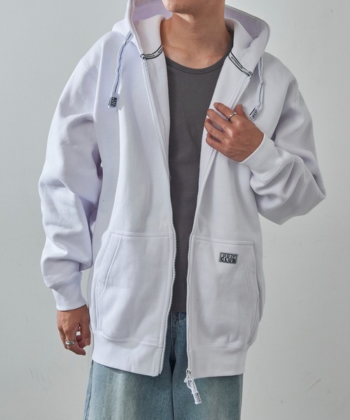 PRO CLUB （プロクラブ）の「【PRO CLUB】13oz Heavyweight Hull Zip Fleece Hoodie 13オンス ヘビーウェイト フルジップパーカー ジップアップ オーバーサイズ ビッグシルエット 裏起毛 PCB143 UNTR（パーカー・メンズ・グレー/ブラック/ネイビー/ホワイト/チャコールグレー/カモフラージュ・L/M/XL）」の21枚目の写真