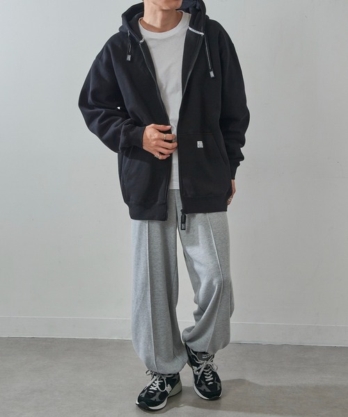PRO CLUB （プロクラブ）の「【PRO CLUB】13oz Heavyweight Hull Zip Fleece Hoodie 13オンス ヘビーウェイト フルジップパーカー ジップアップ オーバーサイズ ビッグシルエット 裏起毛 PCB143 UNTR（パーカー・メンズ・グレー/ブラック/ネイビー/ホワイト/チャコールグレー/カモフラージュ・L/M/XL）」の12枚目の写真