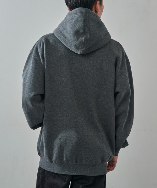PRO CLUB （プロクラブ）の「【PRO CLUB】13oz Heavyweight Hull Zip Fleece Hoodie 13オンス ヘビーウェイト フルジップパーカー ジップアップ オーバーサイズ ビッグシルエット 裏起毛 PCB143 UNTR（パーカー・メンズ・グレー/ブラック/ネイビー/ホワイト/チャコールグレー/カモフラージュ・L/M/XL）」の15枚目の写真