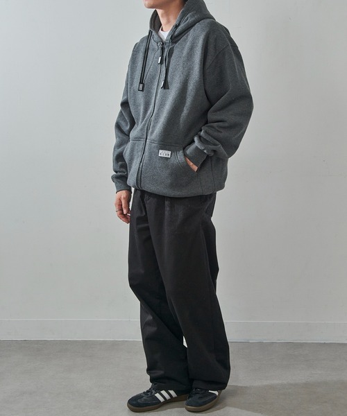PRO CLUB （プロクラブ）の「【PRO CLUB】13oz Heavyweight Hull Zip Fleece Hoodie 13オンス ヘビーウェイト フルジップパーカー ジップアップ オーバーサイズ ビッグシルエット 裏起毛 PCB143 UNTR（パーカー・メンズ・グレー/ブラック/ネイビー/ホワイト/チャコールグレー/カモフラージュ・L/M/XL）」の16枚目の写真