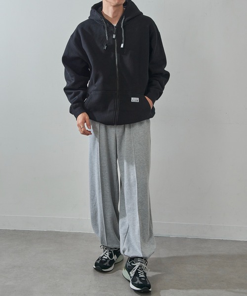 PRO CLUB （プロクラブ）の「【PRO CLUB】13oz Heavyweight Hull Zip Fleece Hoodie 13オンス ヘビーウェイト フルジップパーカー ジップアップ オーバーサイズ ビッグシルエット 裏起毛 PCB143 UNTR（パーカー・メンズ・グレー/ブラック/ネイビー/ホワイト/チャコールグレー/カモフラージュ・L/M/XL）」の11枚目の写真