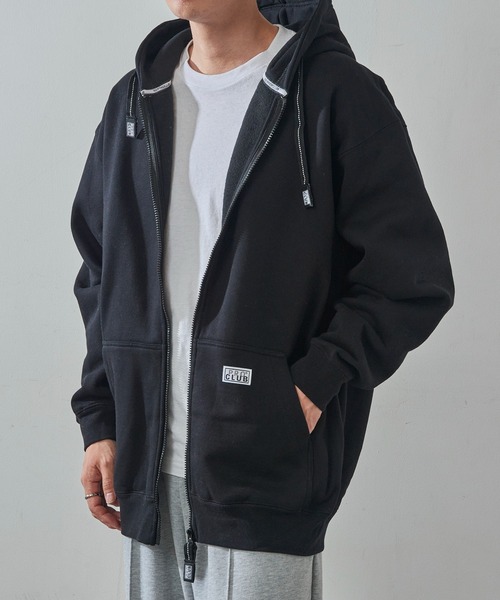 PRO CLUB （プロクラブ）の「【PRO CLUB】13oz Heavyweight Hull Zip Fleece Hoodie 13オンス ヘビーウェイト フルジップパーカー ジップアップ オーバーサイズ ビッグシルエット 裏起毛 PCB143 UNTR（パーカー・メンズ・グレー/ブラック/ネイビー/ホワイト/チャコールグレー/カモフラージュ・L/M/XL）」の9枚目の写真