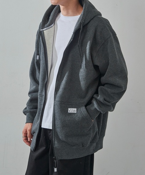 PRO CLUB （プロクラブ）の「【PRO CLUB】13oz Heavyweight Hull Zip Fleece Hoodie 13オンス ヘビーウェイト フルジップパーカー ジップアップ オーバーサイズ ビッグシルエット 裏起毛 PCB143 UNTR（パーカー・メンズ・グレー/ブラック/ネイビー/ホワイト/チャコールグレー/カモフラージュ・L/M/XL）」の18枚目の写真