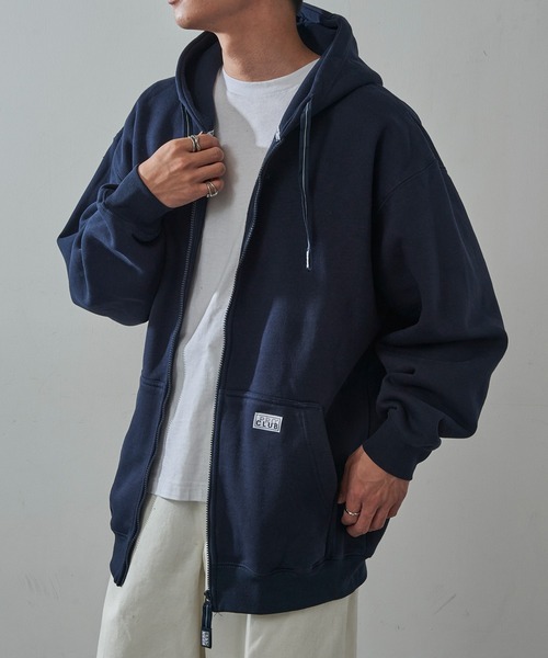 PRO CLUB （プロクラブ）の「【PRO CLUB】13oz Heavyweight Hull Zip Fleece Hoodie 13オンス ヘビーウェイト フルジップパーカー ジップアップ オーバーサイズ ビッグシルエット 裏起毛 PCB143 UNTR（パーカー・メンズ・グレー/ブラック/ネイビー/ホワイト/チャコールグレー/カモフラージュ・L/M/XL）」の19枚目の写真