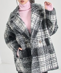 ANAP | 先染めチェック柄オーバーサイズボアジャケット(その他アウター)