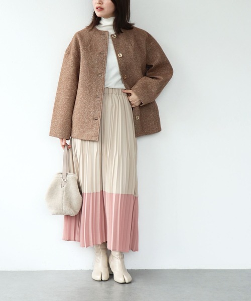 最終値下げ　etretokyo ボンディングノーカラージャケットS 最終値下げ etretokyo ボンディングノーカラージャケットS ETRE TOKYO