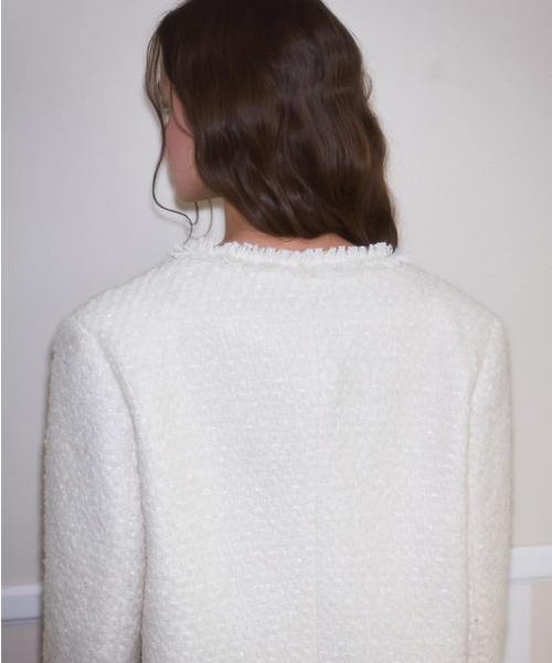 ROSEFRANTZ（ロゼフランツ）の「Glory Wool Tweed Jacket [Ivory]（テーラードジャケット・レディース・アイボリー・FREE）」の15枚目の写真