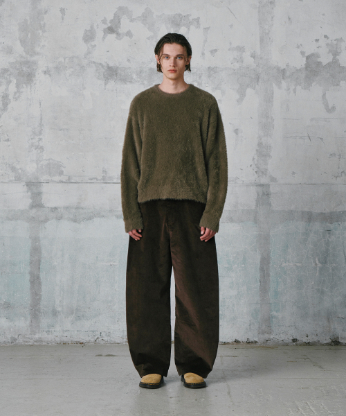 GLW（ジーエルダブリュ）の「ヘアリークロップニットカーキ（ニット/セーター・レディース・その他・SMALL/MEDIUM/LARGE）」の3枚目の写真