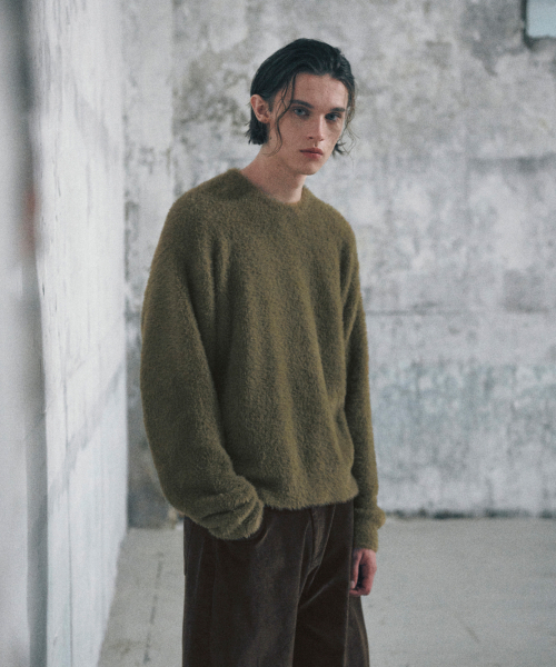 GLW（ジーエルダブリュ）の「ヘアリークロップニットカーキ（ニット/セーター・レディース・その他・SMALL/MEDIUM/LARGE）」の5枚目の写真