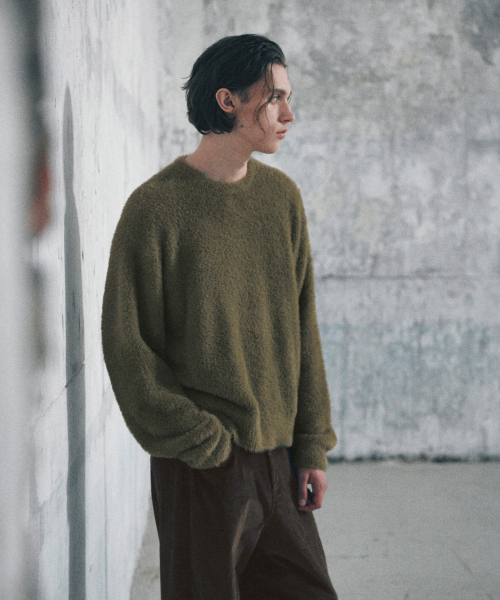 GLW（ジーエルダブリュ）の「ヘアリークロップニットカーキ（ニット/セーター・レディース・その他・SMALL/MEDIUM/LARGE）」の6枚目の写真