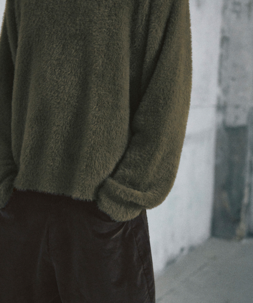 GLW（ジーエルダブリュ）の「ヘアリークロップニットカーキ（ニット/セーター・レディース・その他・SMALL/MEDIUM/LARGE）」の9枚目の写真
