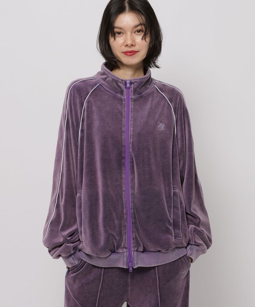 niko and...（ニコアンド）の「【WILLIAM B.ELIOTT】ベロアZIPジャケット（パーカー・レディース・パープル/チャコール・LARGE/MEDIUM）」の21枚目の写真