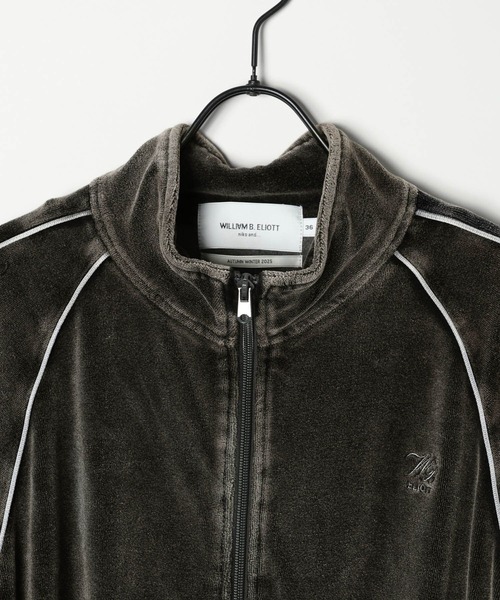 niko and...（ニコアンド）の「【WILLIAM B.ELIOTT】ベロアZIPジャケット（パーカー・レディース・パープル/チャコール・LARGE/MEDIUM）」の12枚目の写真
