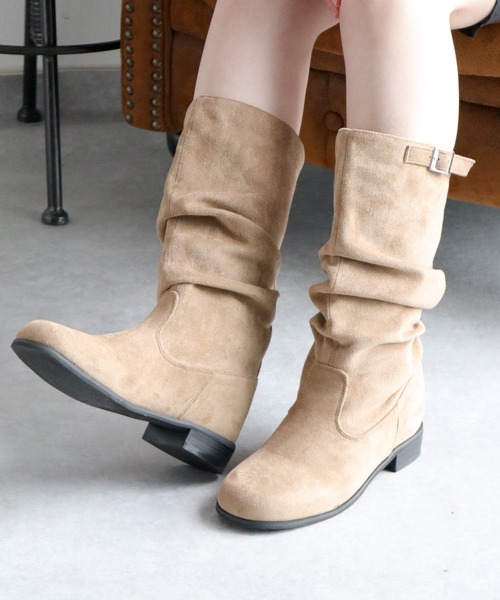 cepo（セポ）の「ミドルエンジニアブーツ（ブーツ・レディース・ベージュ/ブラウン/ブラック・M/L）」の3枚目の写真