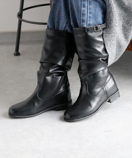 cepo（セポ）の「ミドルエンジニアブーツ（ブーツ・レディース・ベージュ/ブラウン/ブラック・M/L）」の2枚目の写真